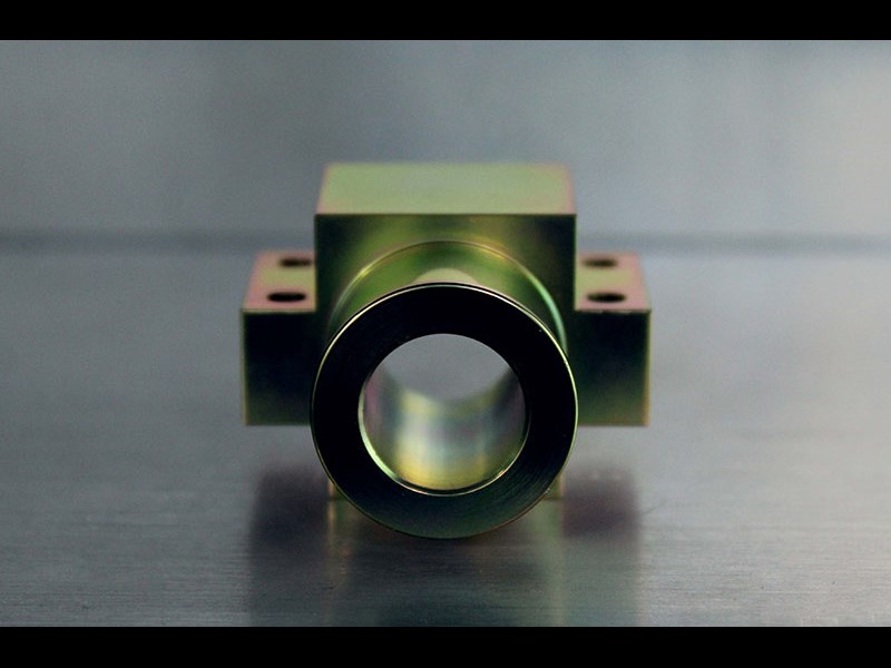 Front view of cylindrical part